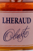 Этикетка Lheraud Obusto XO wooden box 1998 0.7 л