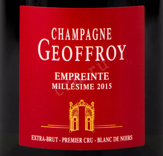 Этикетка игристого вина Geoffroy Empreinte Brut Premier Cru with gift box 0.75 л