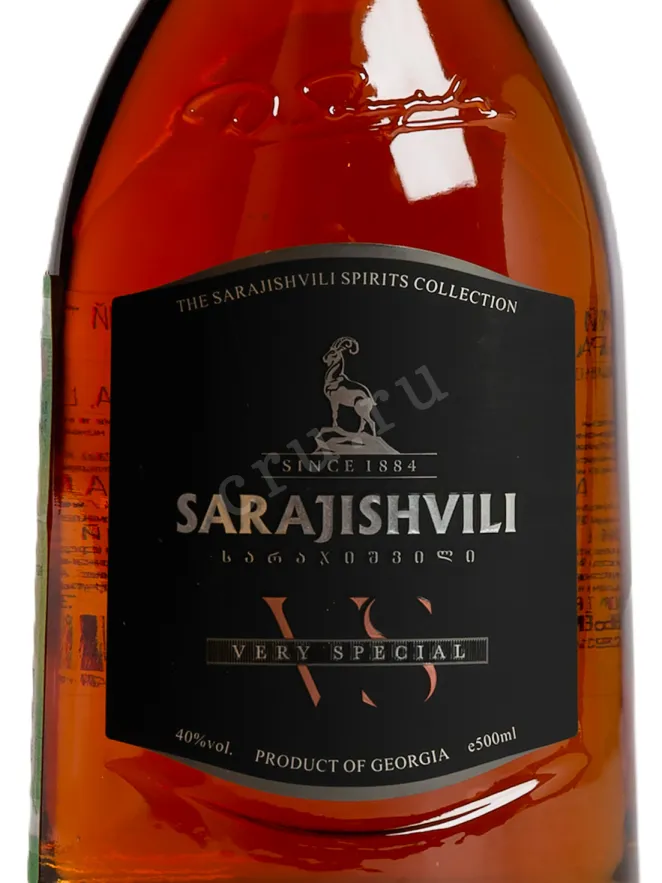 Этикетка Sarajishvili VS 0.5 л