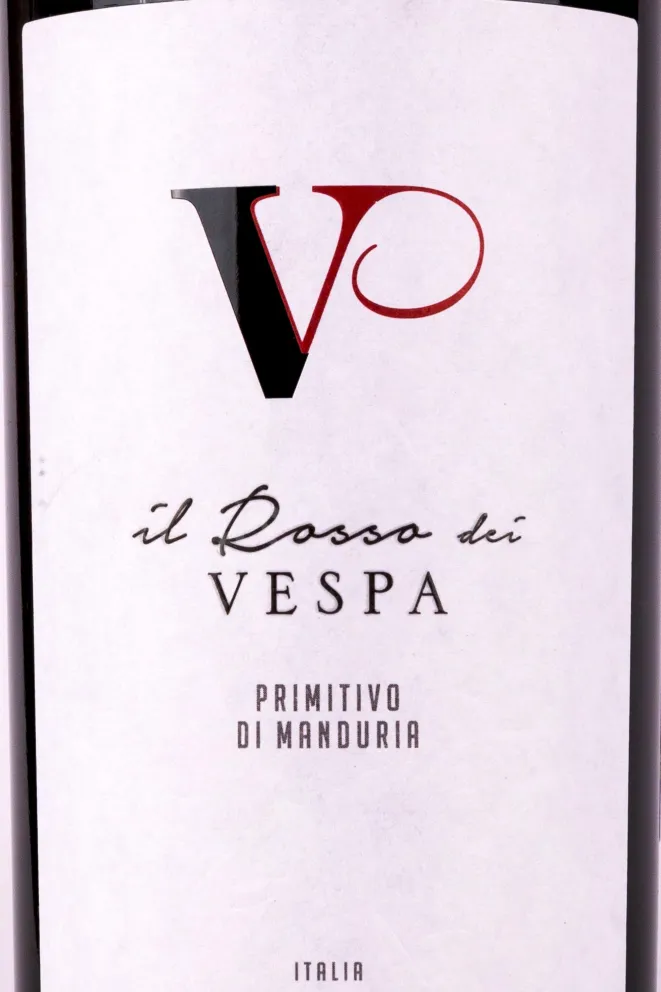 Этикетка Vespa Il Rosso dei Vespa Primitivo di Manduria 0.75 л