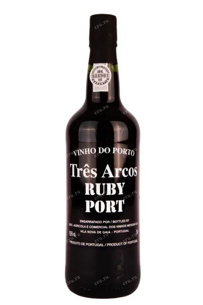 Портвейн Tres Arcos Ruby 2021 0.75 л