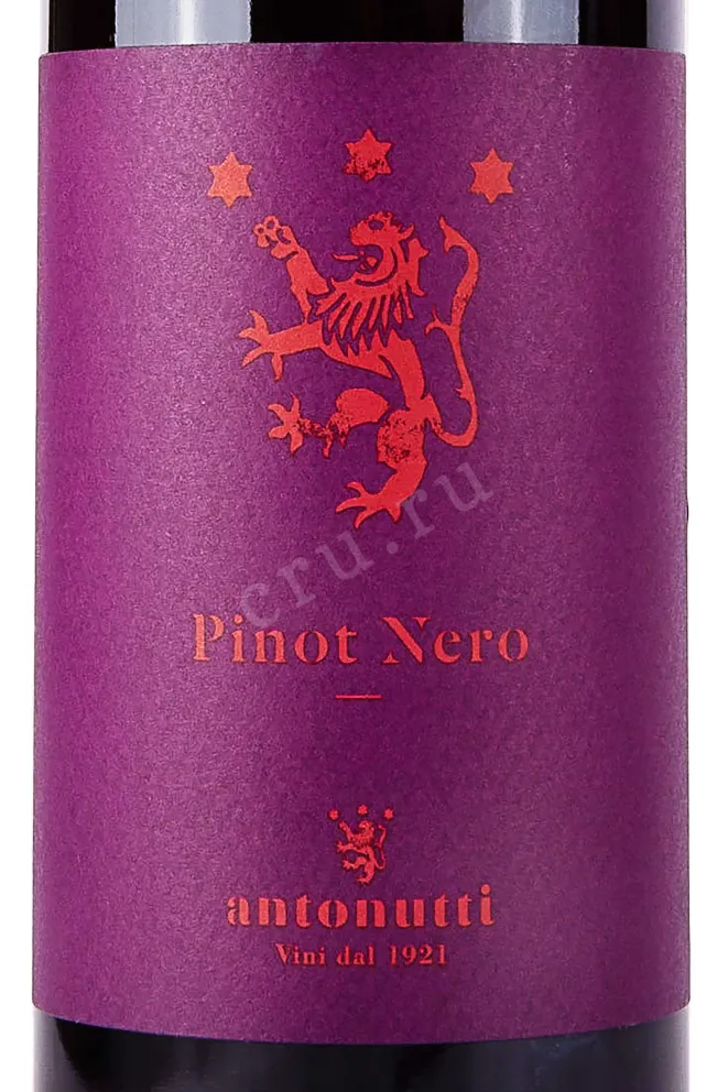 Этикетка Antonutti Pino Nero 2022 0.75 л