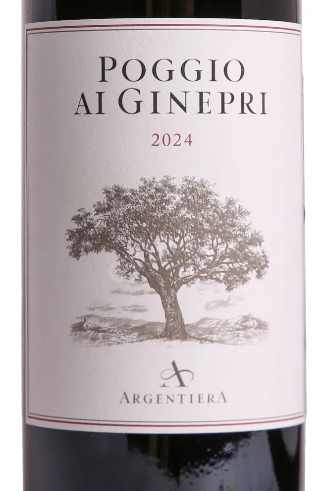 Этикетка Poggio ai Ginepri Bolgheri DOC 2024 0.75 л