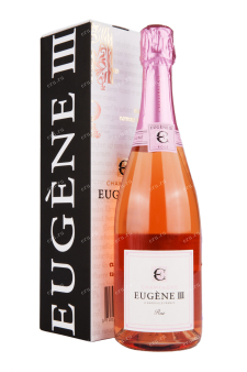 Шампанское Eugene III Rose Brut gift box 2017 0.75 л