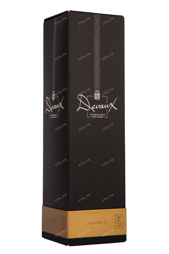 Подарочная коробка игристого вина Devaux Cuvee D aged 5 years gift box 0.75 л