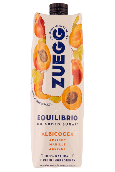 Сок Zuegg Equilibrio albicocca no added sugar  1 л