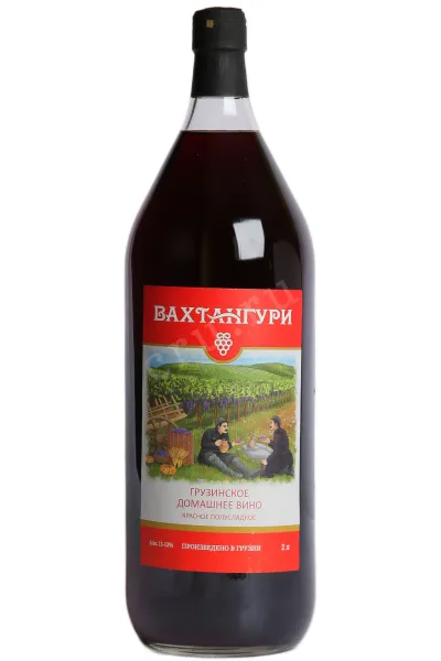 Вино Vahtanguri Georgian Homemade Wine Red Semisweet 2022 2 л