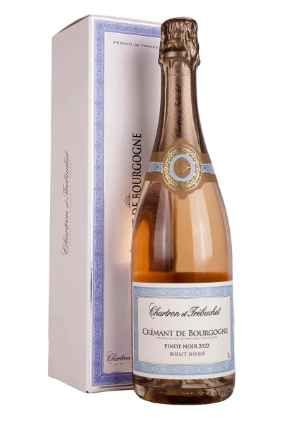 Игристое вино Chartron et Trebuchet Cremant de Bourgogne Pinot Noir in gift box 2022 0.75 л