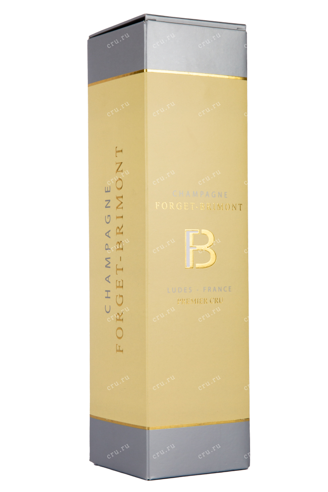 Подарочная коробка игристого вина Forget-Brimont Blanc de Blancs Brut Premier Cru gift box 0.75 л