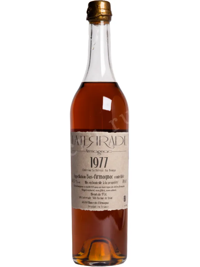 Арманьяк Laterrade Chateau de La Beroje Bas Armagnac 1977 0.7 л