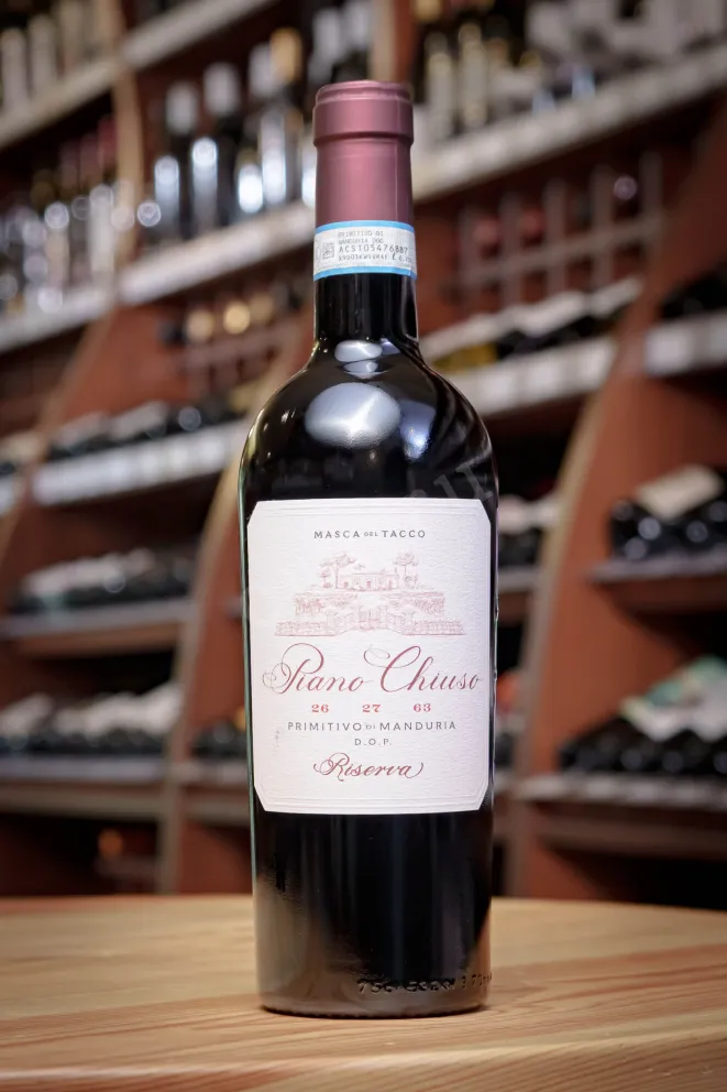 В магазине Крю Профи Masca del Tacco Piano Chiuso Riserva Primitivo di Manduria 2021 0.75 л