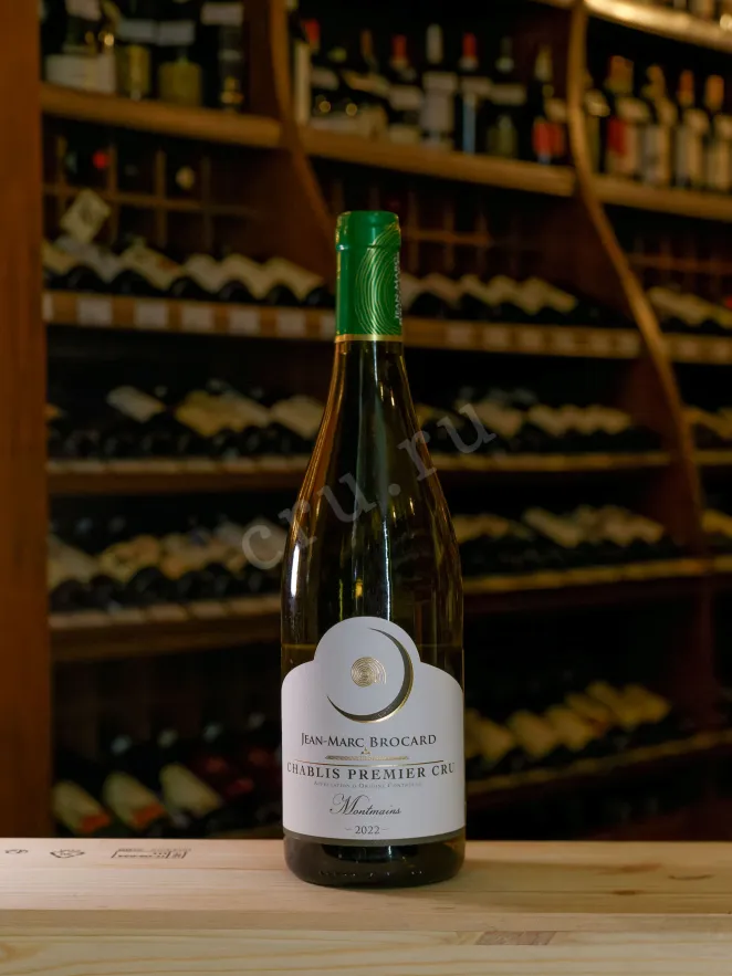 В магазине Крю Профи Jean-Marc Brocard Chablis Premier Cru AOC Montmains 2022 0.75 л