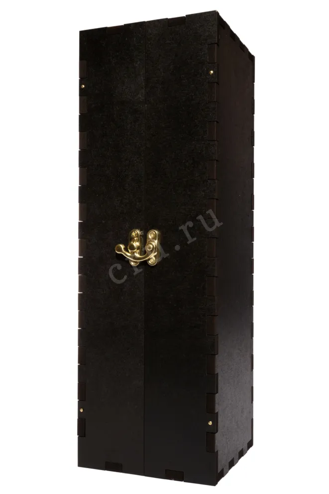 Gift Black Wooden Box for a Bordeaux Bottle