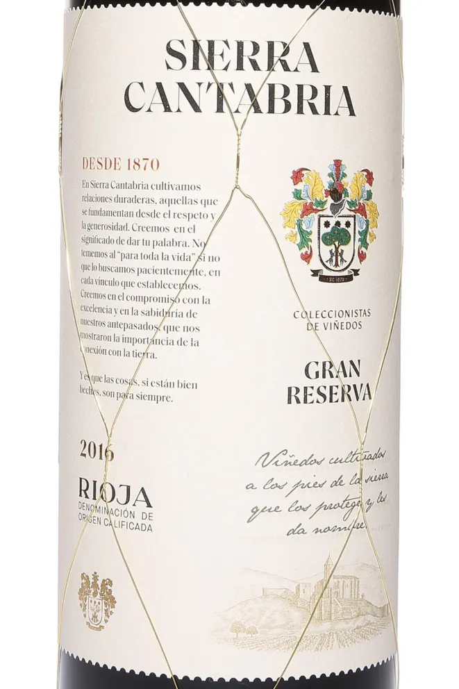 Этикетка Sierra Cantabria Gran Reserva DOCa 2016 0.75 л