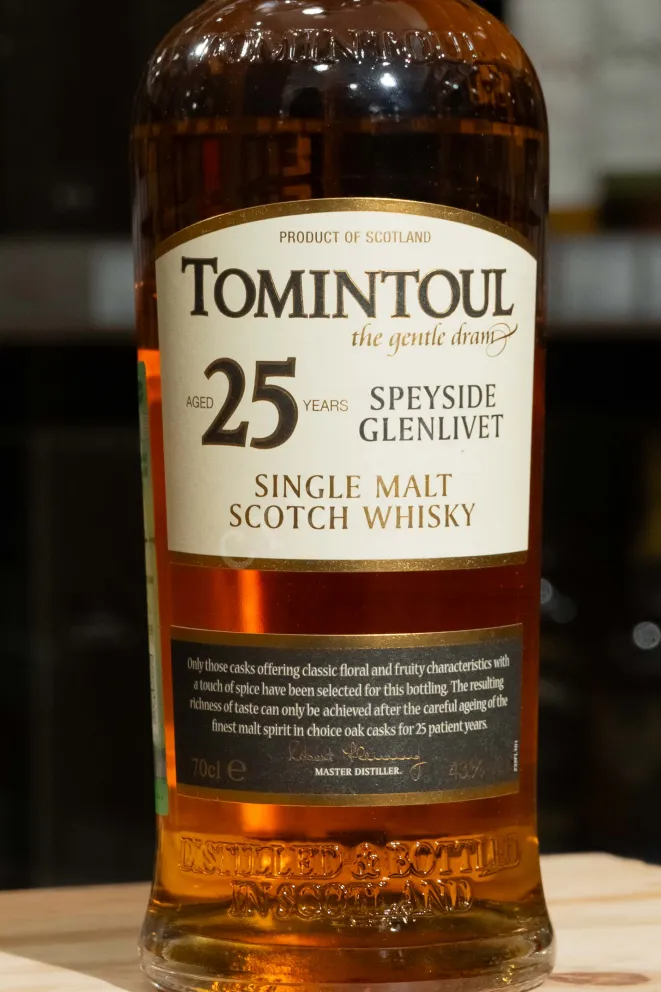 В магазине Крю Профи Tomintoul Speyside Glenlivet 25 years 0.7 л