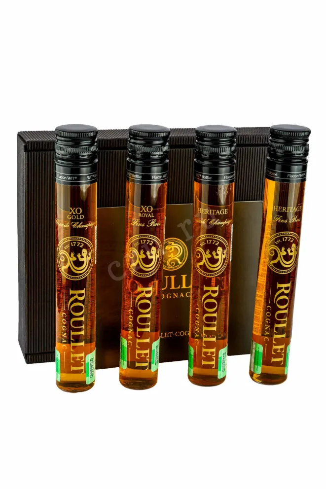 Коньяк Roullet set 4* in gift box  0.06 л