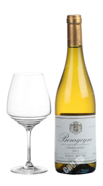 Вино Robert Mathis Bourgogne Chardonnay 2011 0.75 л