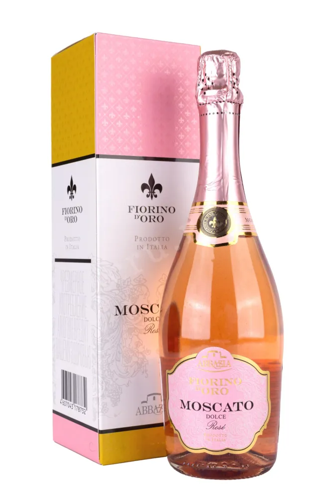 Игристое вино Moscato Rose Fiorino d'Oro Abbazia with gift box  0.75 л