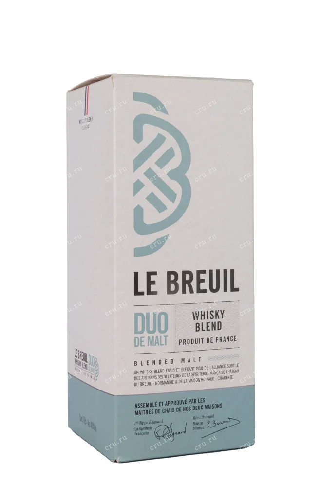 Виски Le Breuil Duo de Malt Blend gift box  0.7 л