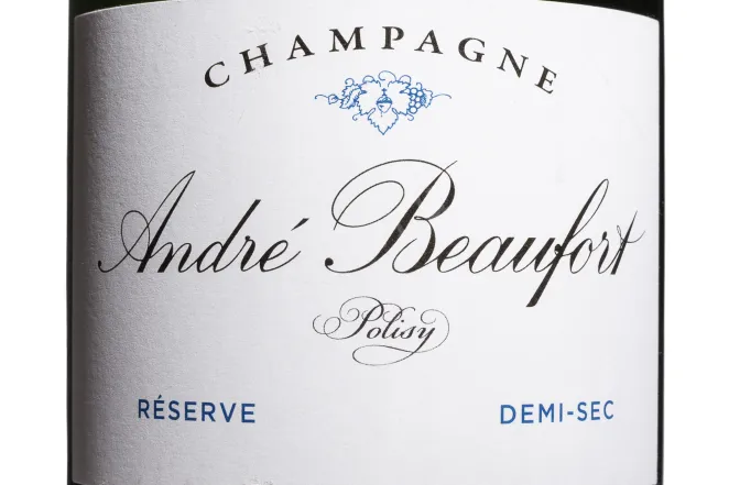 Этикетка Andre Beaufort Polisy Reserve Demi-Sec 2021 0.75 л
