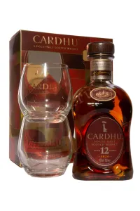 Виски Cardhu 12 Years Single Malt in gift box with 2 glasses  0.7 л