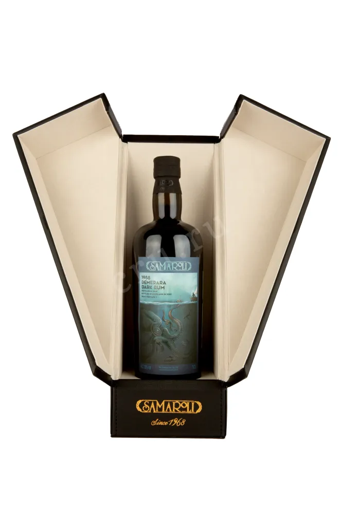 Ром Самароли Демерара Дарк 0,7 в подарочной коробке