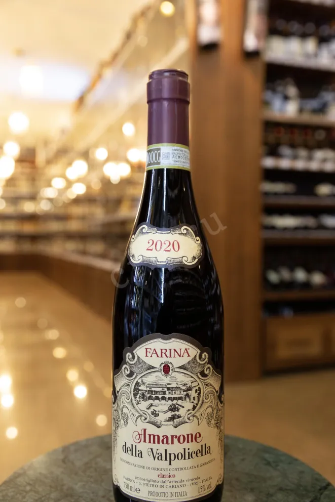 В магазине Крю Профи Farina Amarone Classico della Valpolichella 2020 0.75 л