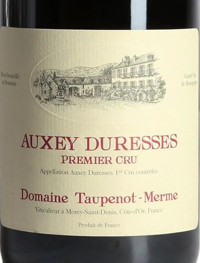 Этикетка Domaine Taupenot-Merme Auxey Duresses Premier Cru 2023 0.75 л