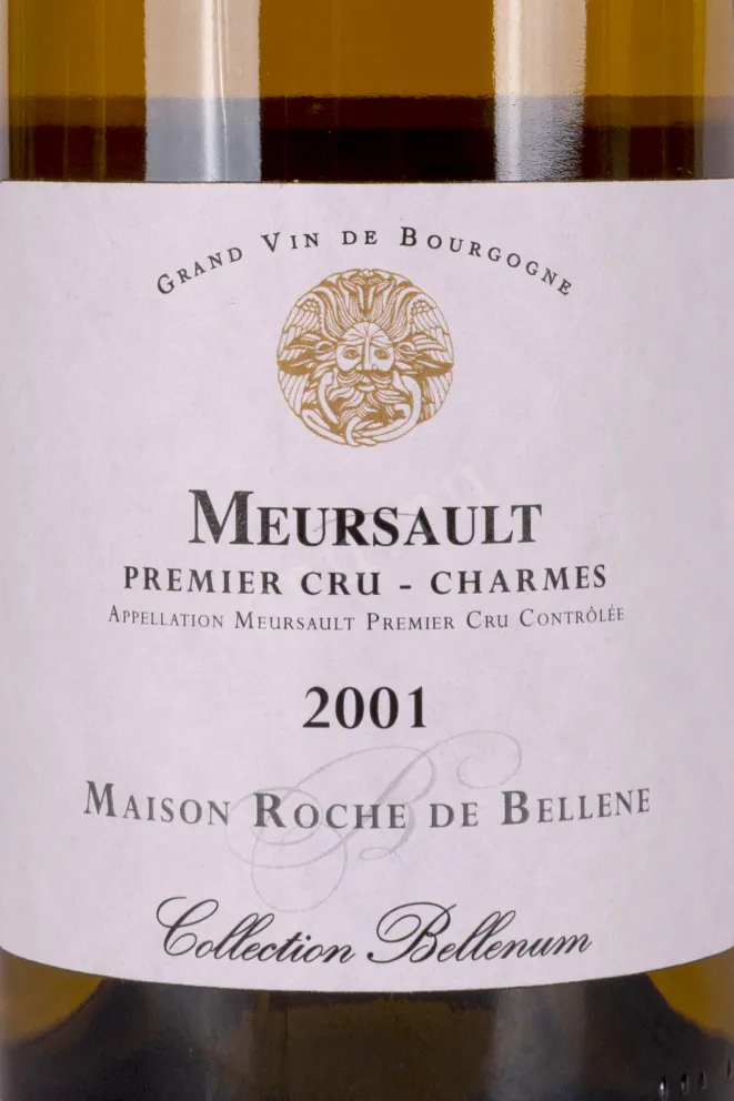 Этикетка Maison Roche de Bellene Meursault Charmes Premier Cru 2001 0.75 л