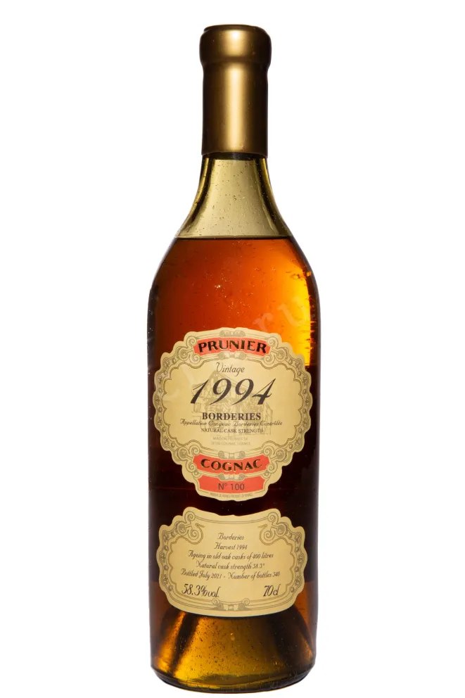 Бутылка Prunier Vintage 1994 Borderies AOC in wooden box 1994 0.7 л