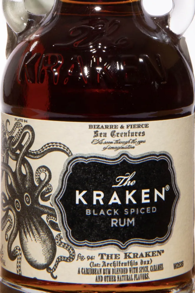 Этикетка Kraken Black Spiced 0.05 л