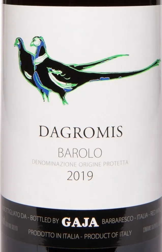 Этикетка Gaja Dagromis Barolo 2019 0.75 л