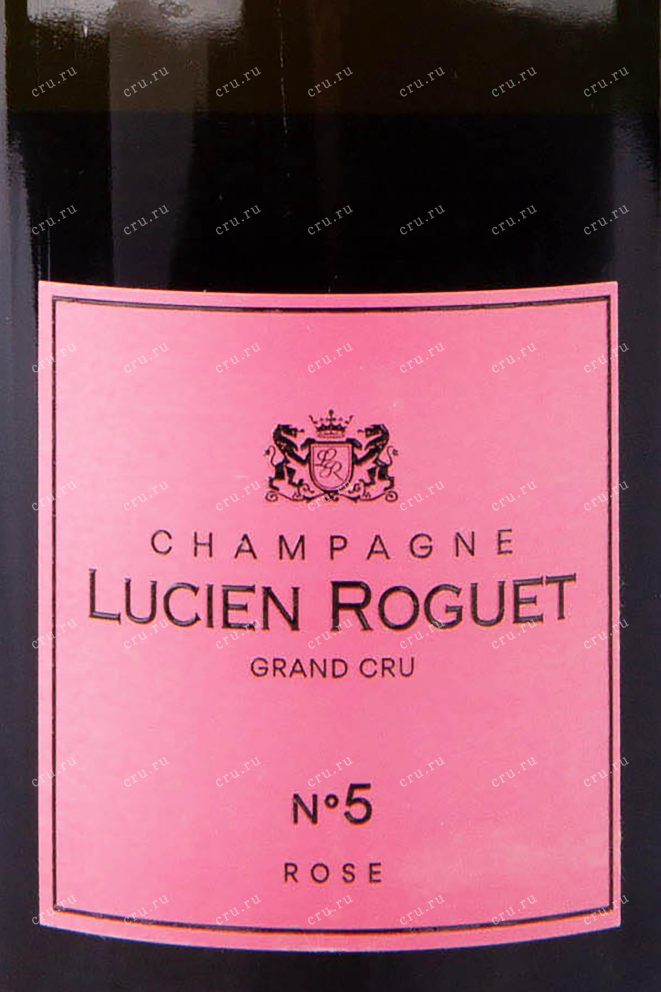Этикетка Lucien Roguet №5 Rose Grand Cru Brut 2019 0.75 л