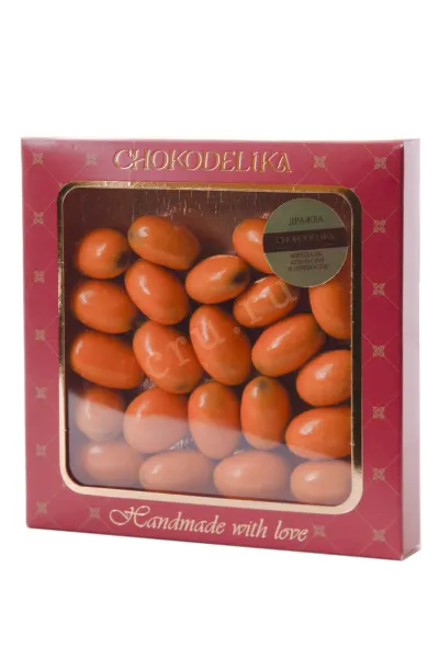 Конфеты Чокоделика драже Миндаль, Апельсин и пряности 90 г