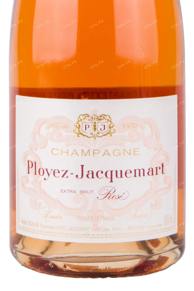 Этикетка игристого вина Ployez-Jacquemart Extra Brut Rose 0.75 л