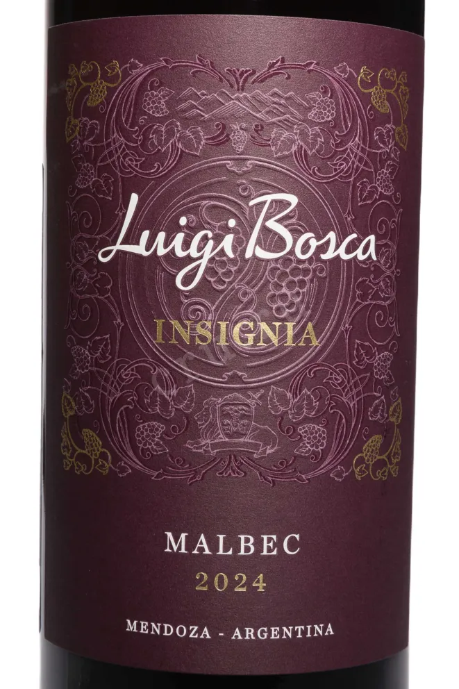Этикетка Luigi Bosca Malbec 2024 0.75 л