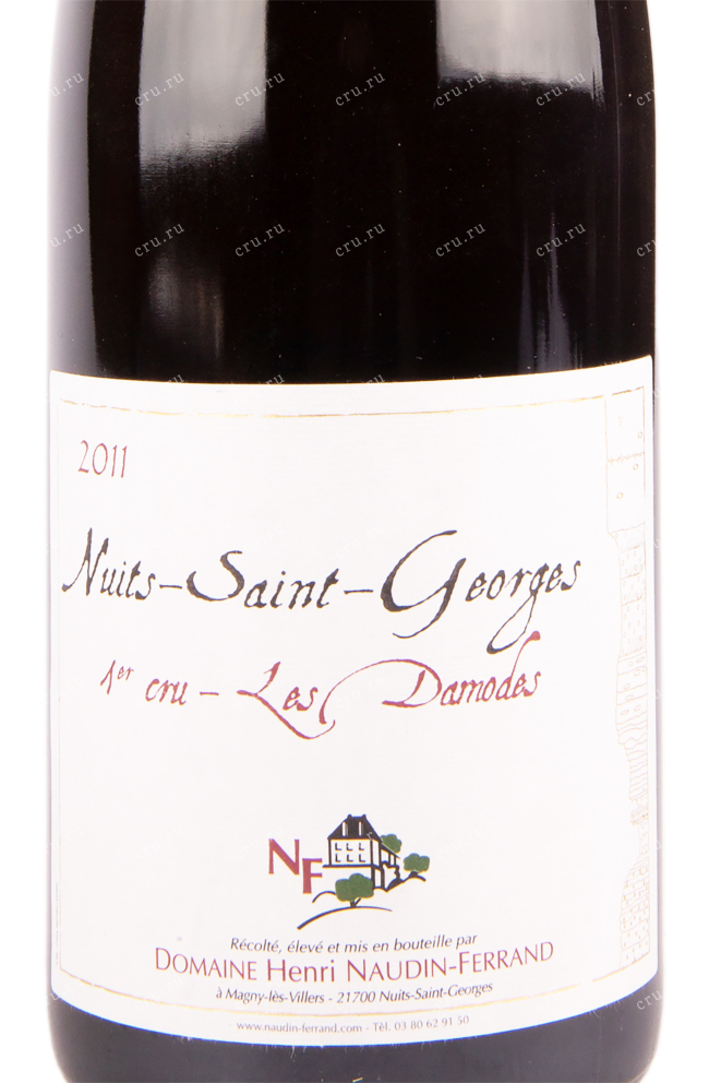 Этикетка вина Claire Naudin Les Damodes Nuits-Saint-Georges 1er Cru 2011 0.75 л