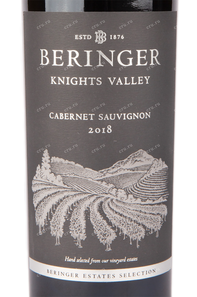 Вино Beringer Cabernet Sauvignon Knights Valley 2018 0.75 л