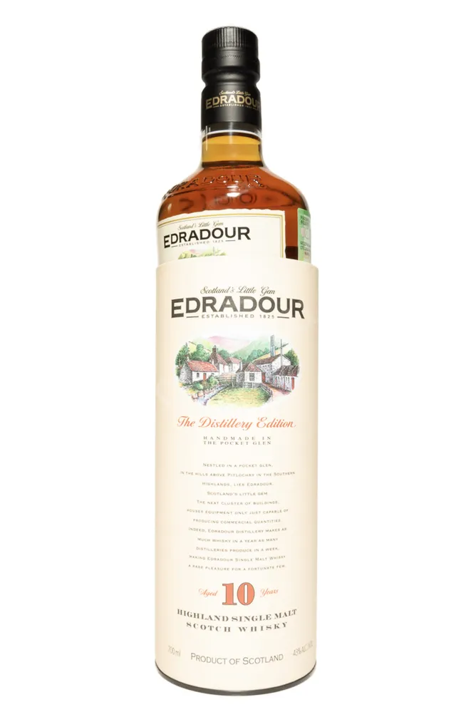 В тубе Edradour 10 Years Old Distillery Edition in tube 0.7 л