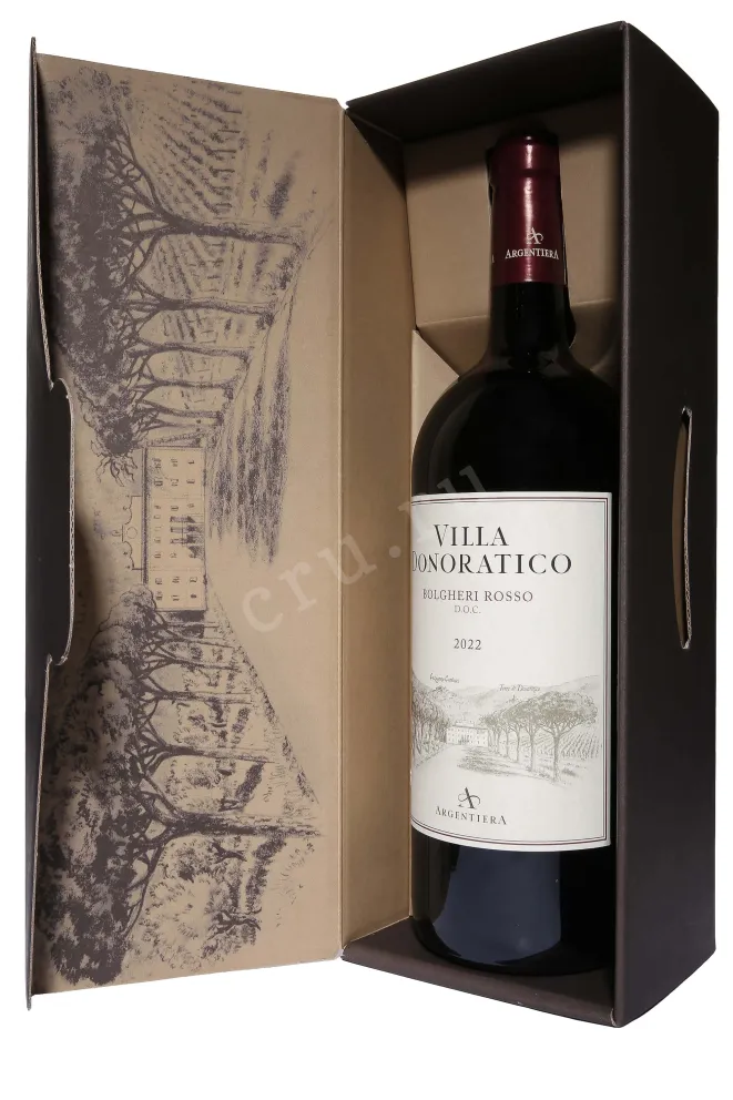 В подарочной коробке Argentiera Villa Donoratico Bolgheri Rosso in gift box 2022 1.5 л