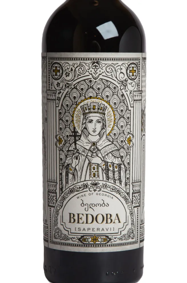 Этикетка Bedoba Saperavi 2023 0.75 л