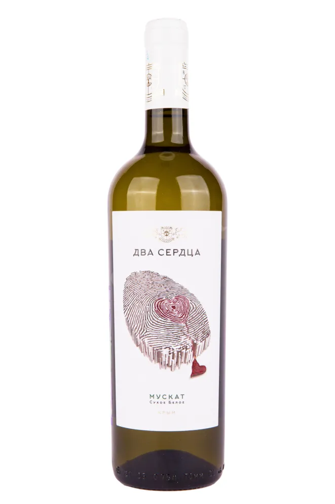 Вино Два Сердца Мускат 2021 0.75 л