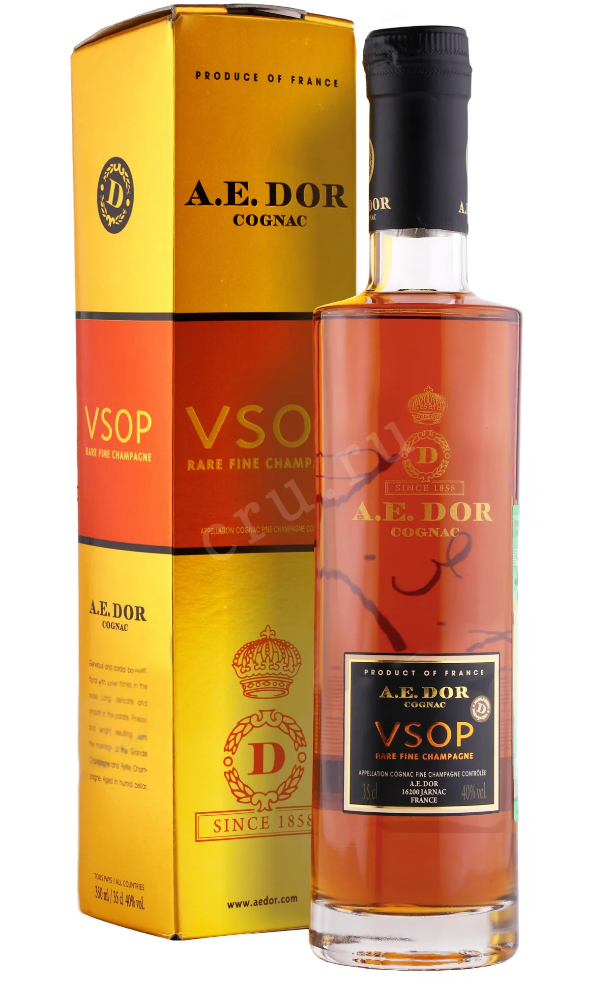 Фото — Коньяк A.E.Dor VSOP gift box  Fine Champagne 0.35 л