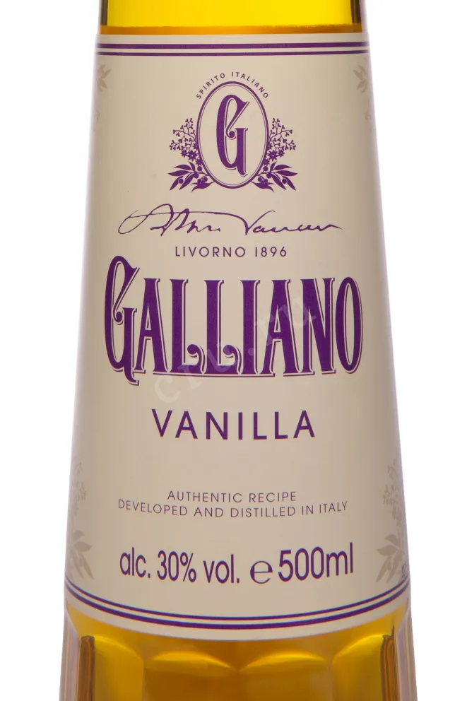 Этикетка Galliano Vanilla 0.5 л