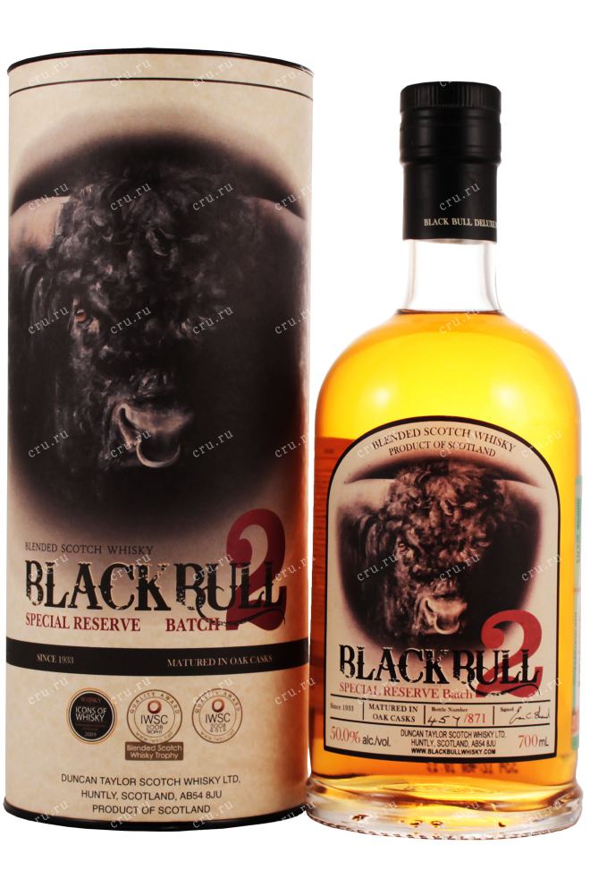 Виски Black Bull Blended in tube  0.7 л
