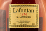 Этикетка Lafontan Millesime  1974 0.7 л
