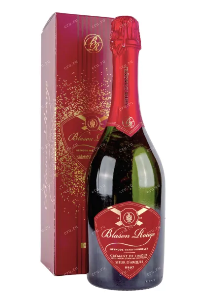 Игристое вино Blason Rouge Cremant de Limoux in gift box 2018 0.75 л