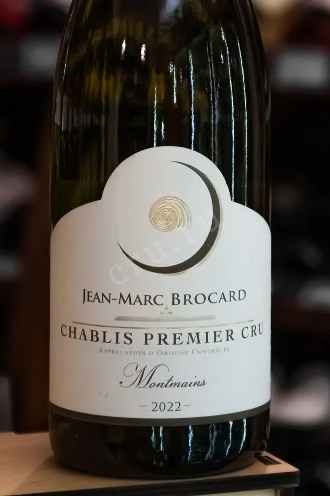 В магазине Крю Профи Jean-Marc Brocard Chablis Premier Cru AOC Montmains 2022 0.75 л