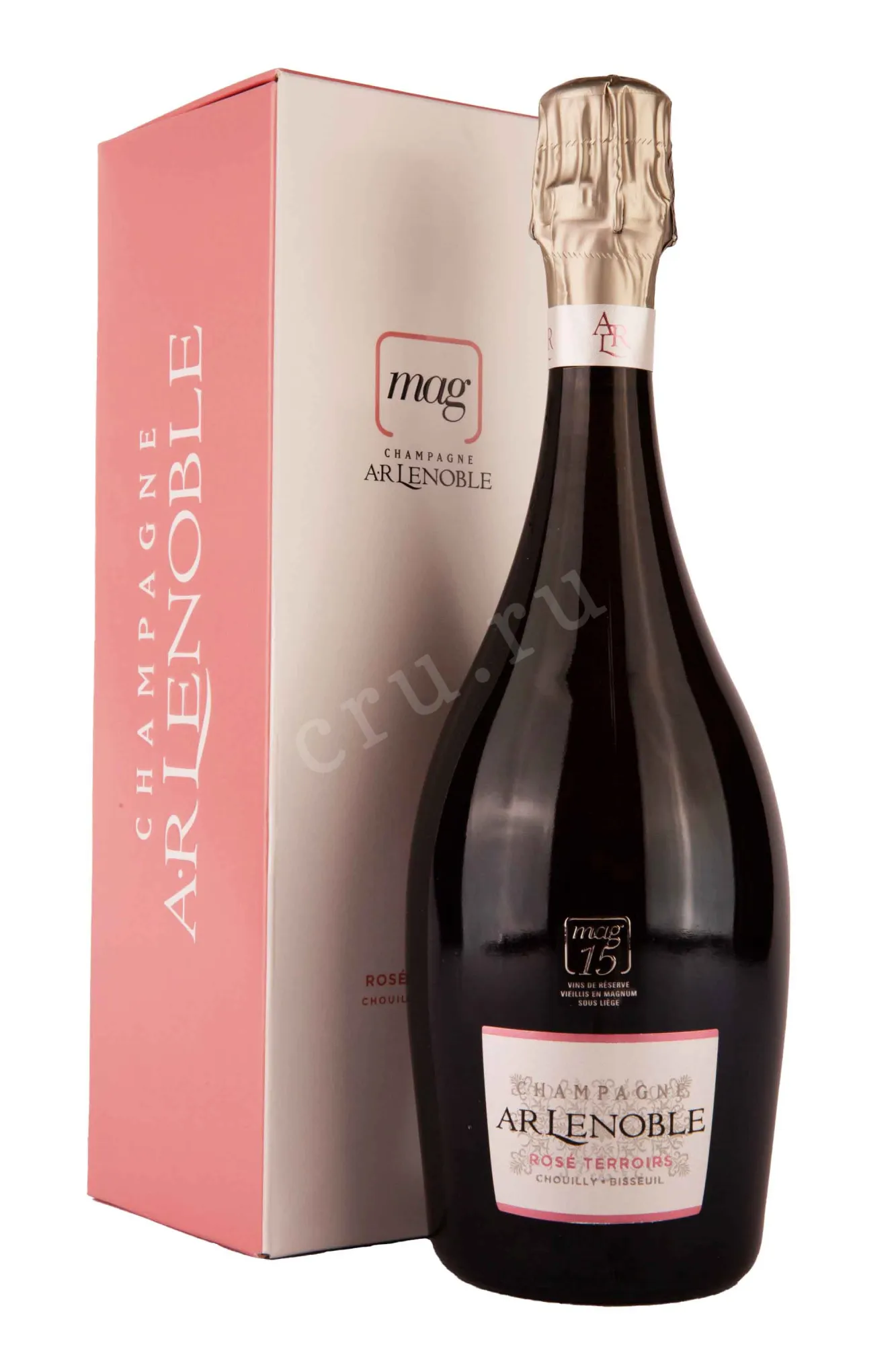 Фото — Шампанское AR Lenoble Rose Terroirs gift box  0.75 л