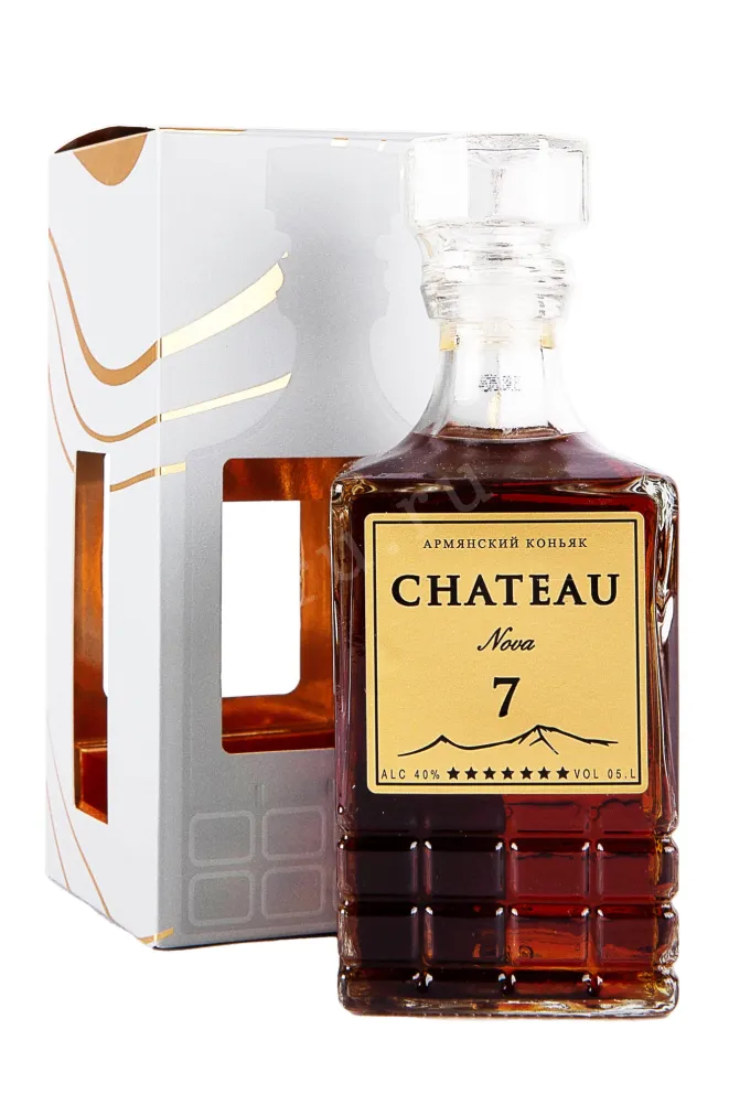 Коньяк Шато Нова 7 лет в подарочной упаковке  0.5 л